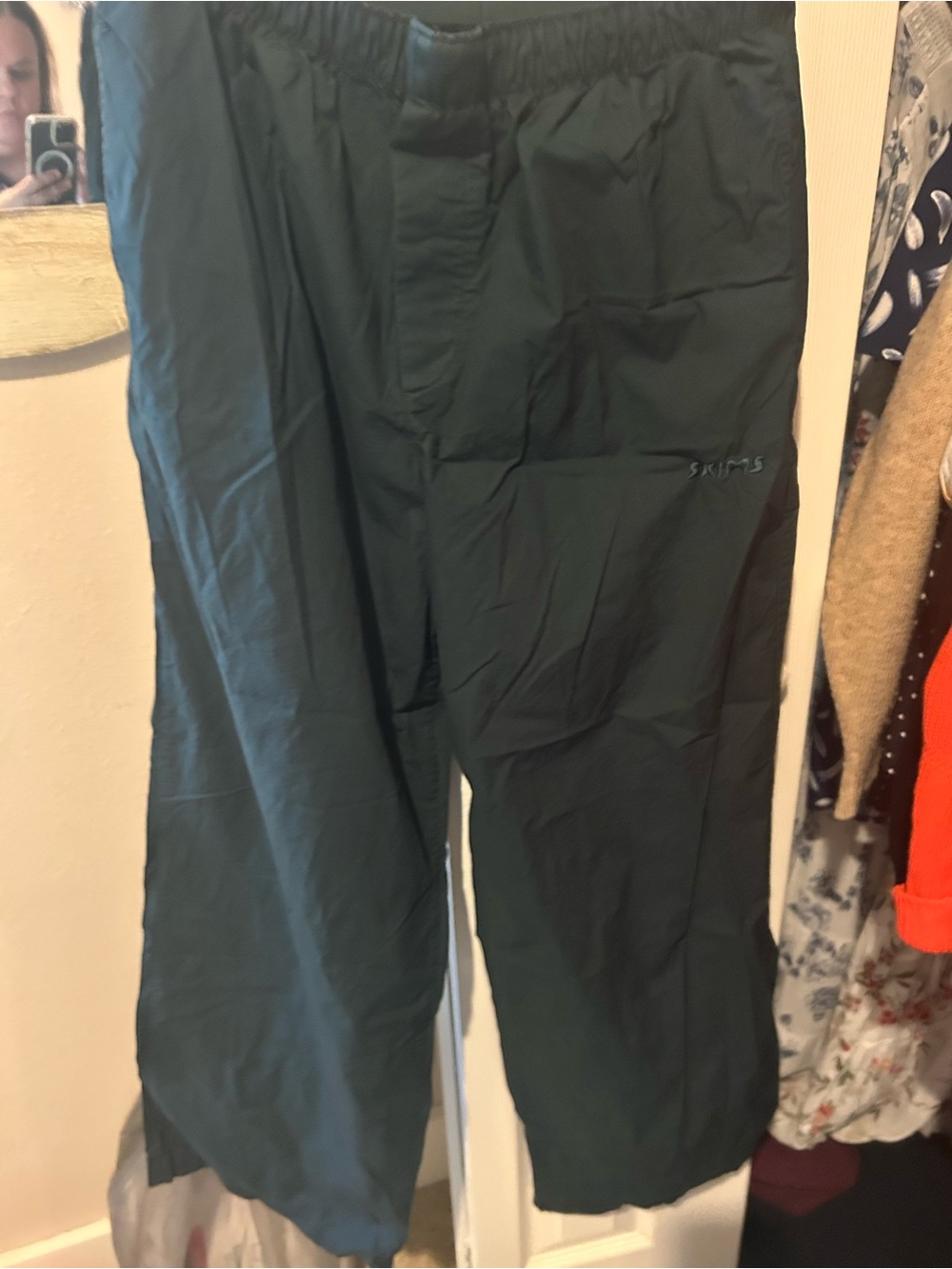 Men's Dark Green Casual Pants Skims size small